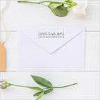 Personalized Heart Ampersand Self-Inking Return Address Stamp for Wedding - Image 5