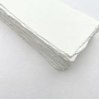 Deckle Papers® Wedding Invitation, Baby Shower Invitation Card, Handmade Deckle Edge Cotton Paper, Drawing, Calligraphy, Painting Paper, Khadi Lokta Rag Paper 150gsm Blank Card Stock (Pack of 50) - Image 2