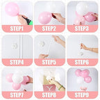 Lenwen 3 Sets Jungle Animal Decoration for Baby Shower Letter Boxes Baby Shower Table Centerpiece Stuffed Animals Balloon with Stand Plush Boxes for Party(Pink,Bear) - Image 4