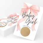 Baby Shower Games for Girl Bundle - 6 Activities for 30 Guests (Pink Bow) - Image 4