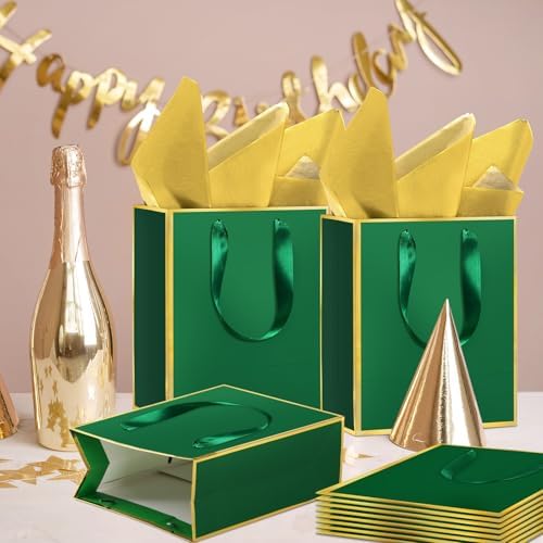 Epoesch 36 Pack Gift Bags with Handles & 36 Tissue Papers – 8x5x10 Inches - Image 5