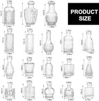 Fixwal 18 Pack Small Bud Vases for Centerpieces, Clear Vases for Flowers - Image 3