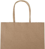 bagmad 100 Pack 8x4.75x10 Inch Plain Medium Paper Bags with Handles Bulk, Brown Kraft Craft Gift Bags, Grocery Shopping Retail Birthday Party Favors Wedding Sacks (Natural Brown, 100pcs) - Image 4