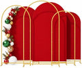 6+6.6+7.2ft Arch Backdrop Stand, 3pcs Metal Background Frame with Cover by Bbteroiu