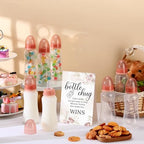 Trelaco 12 Pcs Baby Shower Bottle Chug Game, Boho, Brown - Image 4