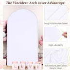 6.6FT Wedding Arch Backdrop Stand and Cover Set,Backdrop Arch Cover Set - Image 5