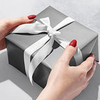 Jillson Roberts Gift Wrapping Paper, Matte Metallic Silver (6 Jumbo Rolls 10ft x 30in) - Image 2