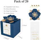 FEIYI 20 PCS Favor Boxes, Navy Blue, 2.55x2.55x2.55 - Image 2
