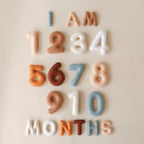 Baby Monthly Milestone Numbers – Signs & Photo Props – Soft Felt Letters & Numbers for Baby Announcement, Newborn Photography, Neutral - Image 3