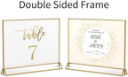 NIUBEE 5x7 Acrylic Sign Holder, Picture Frame, Wedding Table Numbers, 6pack - Image 5