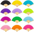 Paper Hand Fans, 8.3 Inch Foldable Handheld Fans for Wedding Favors, Party Decorations, Bridal Shower, Baby Shower, Summer Cooling, (Color 48pcs) by ffscafscn