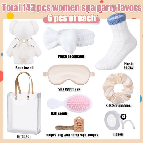 Shyyween 143 Pcs Shower Party Prizes for Winners, White - Image 2