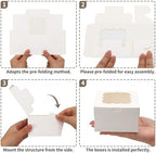 TOMNK 150pcs Small Cookie Boxes with Window, 4x4x2.5In Small Bakery Boxes - Image 3