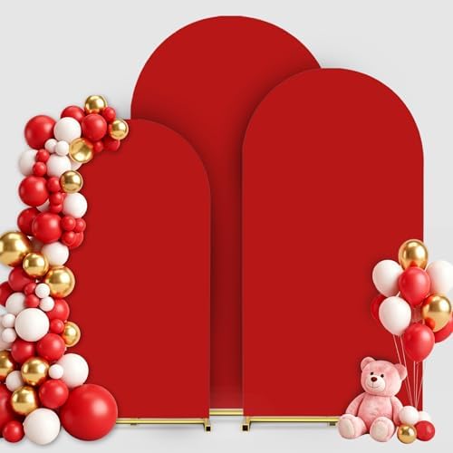 Arch Covers Set of 3(7.2FT+6.6FT+6FT), Arch Backdrop Stand Cover by Unknown