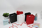 100pk Extra Small Gift Wrap Paper bags with Ribbon Handles(4.5*5.5*2.5in) for Party Favors, Baby Shower, Weddings,Holidays,Graduation,Birthdays,Celebrations,Bridesmaids Gifts,Bulk Solid Color (red) - Image 6