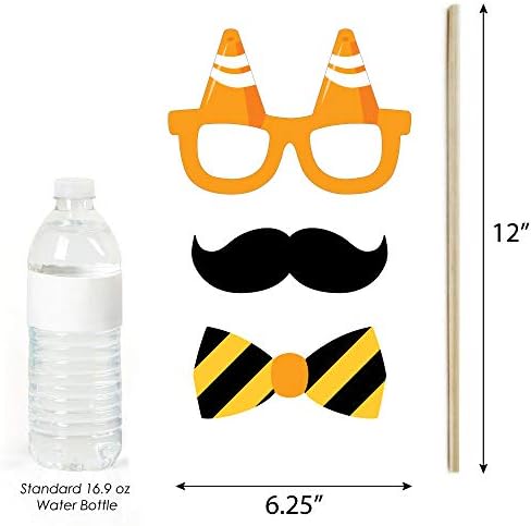 Big Dot of Happiness Funny Dig It - Construction Party Zone - Baby Shower or Birthday Party Photo Booth Props Kit - 30 Ct - Image 4