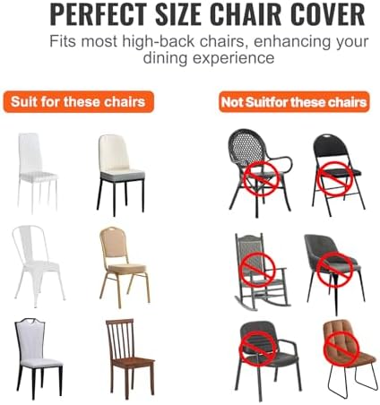 VEVOR 150 Pcs White Chair Covers Polyester Spandex Chair Cover Stretch Slipcovers for Wedding Party Dining Banquet Flat-Front Chair Cover - Image 3