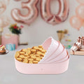 10 Pcs Flower Boxes, Cradle Baskets, Flower Arrangement Baskets, Cardboard Boxes for Wedding Celebrations, Shower Basket Gift Boxes, Cradle Gift Boxes (Pink) by LUNUMAOS