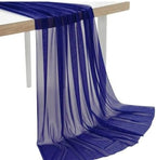 Pack of 25 Yard Chiffon Drapery Fabric, 60" Wide, Multiuse - Royal Blue by MDS