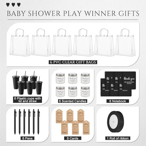 Nuogo 6 Sets New Parent Shower Prizes, Black Color, Classic Style - Image 2