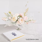 Andaz Press Personalized Wedding Guestbook with Gold Accents, Nautical White Guest Sign in Guest Registry 120 Pages 8.5 X 8.5 Memories Book for DIY, Scrapbook, Photo Album - Image 3