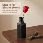 Mini Bud Vases Centerpieces for Tables,Clear Bud Vases for Flowers,Small Flower Vases Suitable for Birthday Party,Anniversary,Wedding Reception,Baby Shower (MattBlack, 12PCS) - Image 3