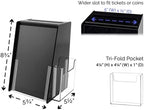 Marketing Holders 4 Pack Donation Box with Lock Black Acrylic Ballot Bin with 5.5" x 8.5" Sign Holder for Fundraising Donations Bars and School Voting - Image 6