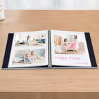 Large Photo Album Scrapbook – Holds 4x6, 8x10 Pictures – Self-Adhesive Pages for Baby, Wedding, Travel & Family Memories | Includes Metallic Pen & Scraper/Light Blue Large DIY Memory Book for Gifts - Image 3