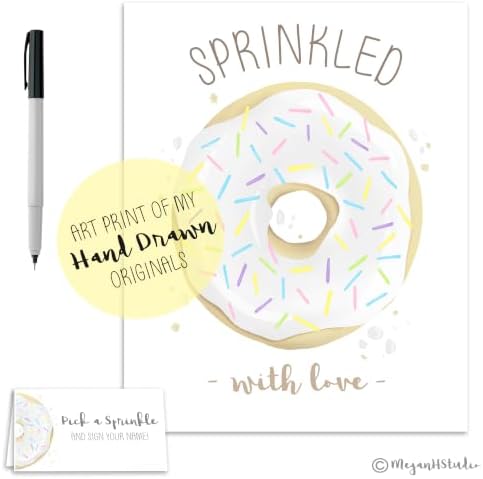 Donut Theme Baby Sprinkle Guest Sign in Poster, 11x14 Inch - Image 3