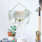 Customized Newborn Welcome Banner Embroidered Newborn Name Personalized Gifts Newborn Decorations With Bow Perfect For Baby Welcome Party Greetings Newborn Hospital Entrance Decorations - Image 7