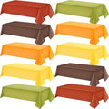 Jinei 20 Pcs Fall Plastic Tablecloth Thanksgiving Disposable Table Cover by Jinei