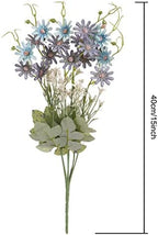 Artificial Flowers Wildflowers Silk Daisy Spring Fake Daisies Decoration Summer UV Resistant Colorful Mixed Bundles Faux Greenery Outdoor Plant Stem Filler for Home Decor Indoor Floral Arrangements - Image 3