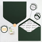 Goefun 144 Pack Thank You Cards with Envelopes Bulk Pack 4×6 Green - Image 4