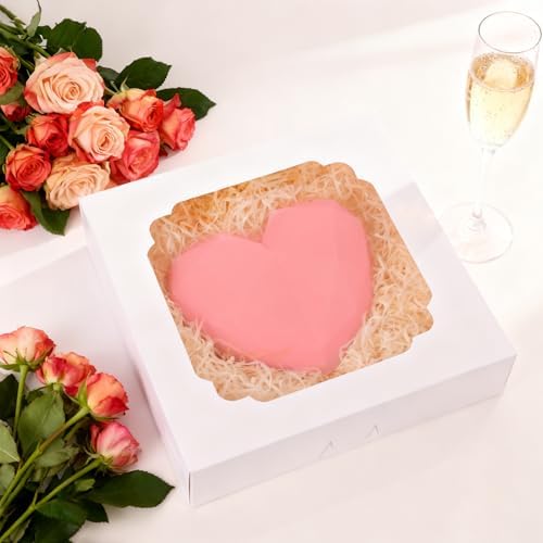 Moretoes 45pcs Pie Boxes 10 Inch, Auto-Popup Bakery Boxes with Window, - Image 6