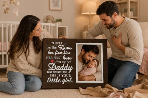 TWING Personalized New Dad and Baby Photo Canvas Wall Decor, 30 X 20 in - Image 3
