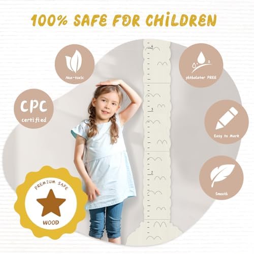 Kids Height Measurement Wall Chart, Personalized Name Wood Gift - Image 5