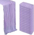 16 Pack 23 x 120 Inch Lilac Purple Table Runner 10Ft Cheesecloth by Heneger