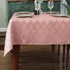 SASTYBALE Jacquard Tablecloth Rectangle, Pink, 60 x 120 Inch by SASTYBALE