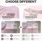 50ft×15ft Light Pink Backdrop Curtain for Wedding Parties - Image 3