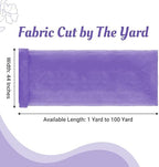 100 Yard Organza Fabric 44" Wide for Wedding Event Décor - Lavender - Image 2