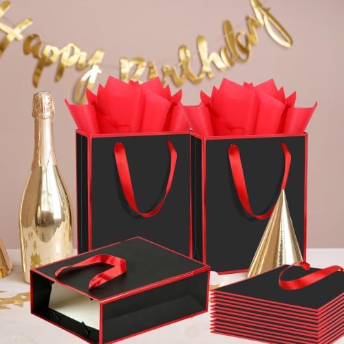 Epoesch 36 Pack Gift Bags with Handles & 36 Tissue Papers – 8x5x10 Inches - Image 7