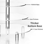 5 Tier Acrylic Cupcake Stand, Extra Thick 5mm Base, Multi Tiered Cake Stand - Image 2