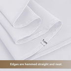 sancua White Table Cloths Rectangle, 8 Pack Tablecloths for 6 Foot Tables - Image 5