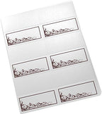Scribble Vintage Swirl Printable Place Cards, Chocolate, Set of 150 (25 She - Image 3
