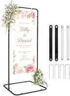 Wedding Welcome Sign Easel Metal Poster Holder Vendor Display Stand by IKULE