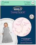 HALO SleepSack, 100% Cotton Wearable Blanket, Swaddle Transition Sleeping Bag, TOG 0.5 - Image 2