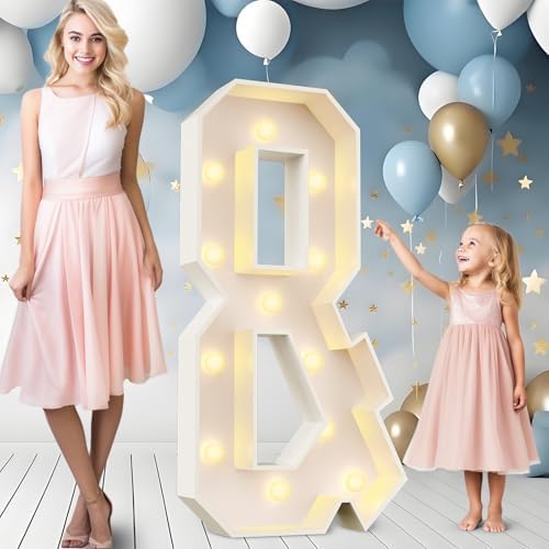 Ledido Easy-Assemble 4FT Marquee Light Up Letter, Large Lighted Letter & by Ledido