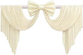 Beige Large Bows Backdrop Giant Bows Birthday Party Decorations Large Giant Bow Decor, Cream Giant Satin Bow Decoration for Wedding Baby Shower Birthday Photo Booth 47"x24" by HBBMAGIC
