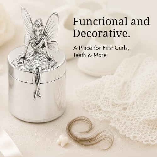 Tooth Fairy 925 Sterling Silver First Curl & Tooth Keepsake Box - Image 5