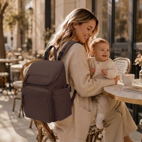 Omanmoli Diaper Bag Backpack Large Baby Travel Bag 30 OZ Tumbler Holder - Image 2